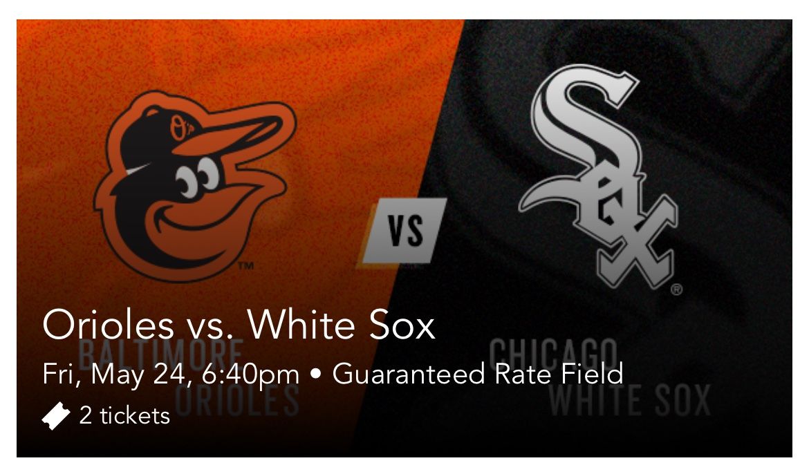 White Sox Tickets Friday First Row