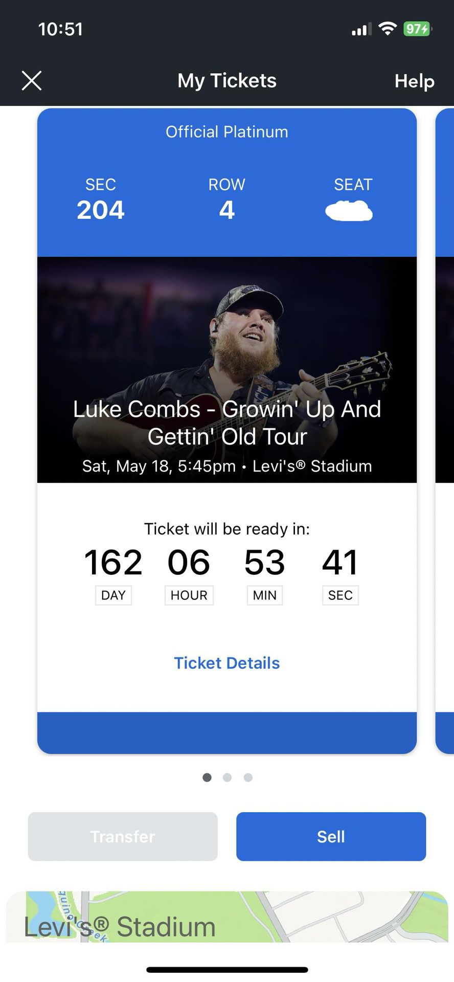 Luke Combs- Growing’ Up And Gettin’ Old Tickets Levi Stadium 5/18