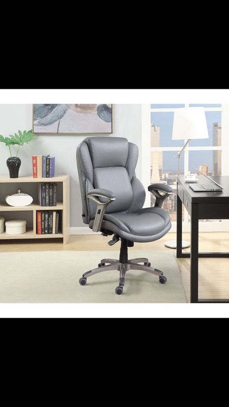 Wellness By Design Infinite SUPPORT MANAGER CHAIR . Gray (Supports up to 250 lbs )