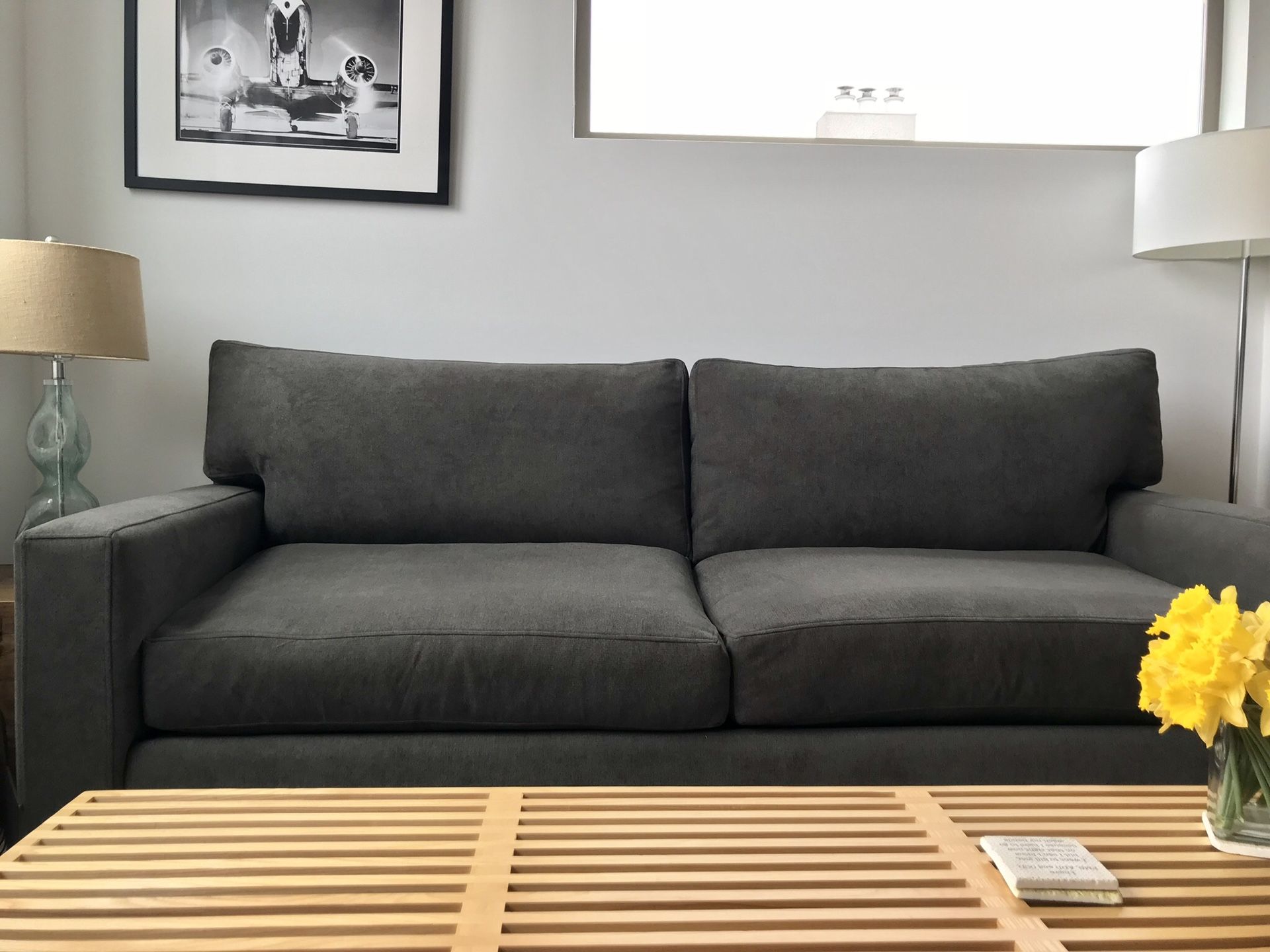 Dania couch, deep seats