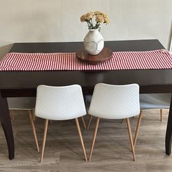 Crate and Barrel dining table
