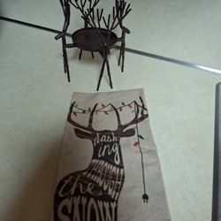 Christmas decorations candle holder and hand towel