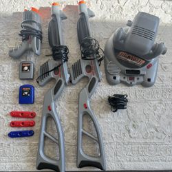 Vintage 1998 Toymax Arcadia Electronic Skeet Shoot Game