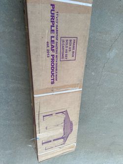 Purple Leaf Gazebo Box 3/5 Please read description!