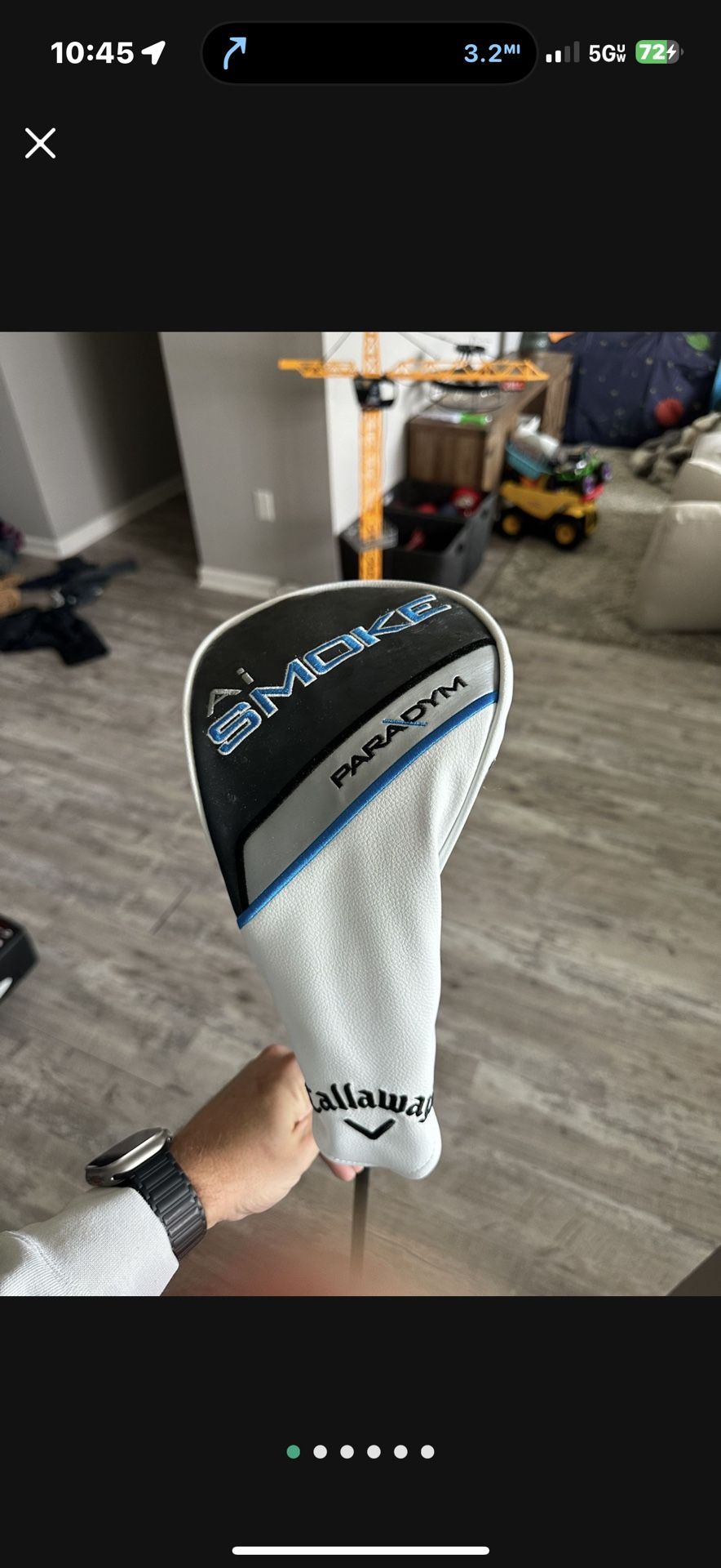 Callaway AI Smoke 9 Degree Driver Stiff Flex Mint Condition
