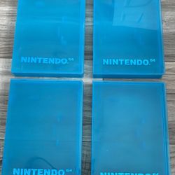 4 Official Nintendo 64 Games Cartridge Case Cover - N64