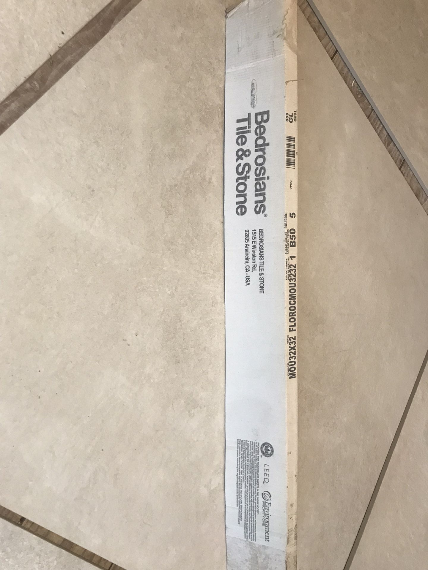 32” X 32” Large Porcelain Tiles