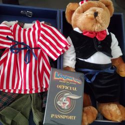 New Teddy Passport In Suitcase 