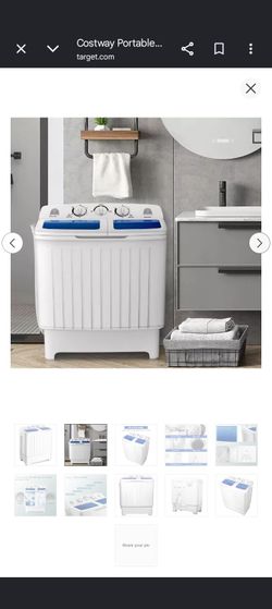 BRAND NEW IN SEALED BOX Costway Portable Mini Compact Twin Tub 20lb Washing Machine Washer Spin Dryer
washer and dryer

Deals
Clothing, Shoes & Access