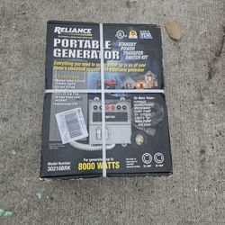 Portable Generator Standby Power Transfer Switch Kit