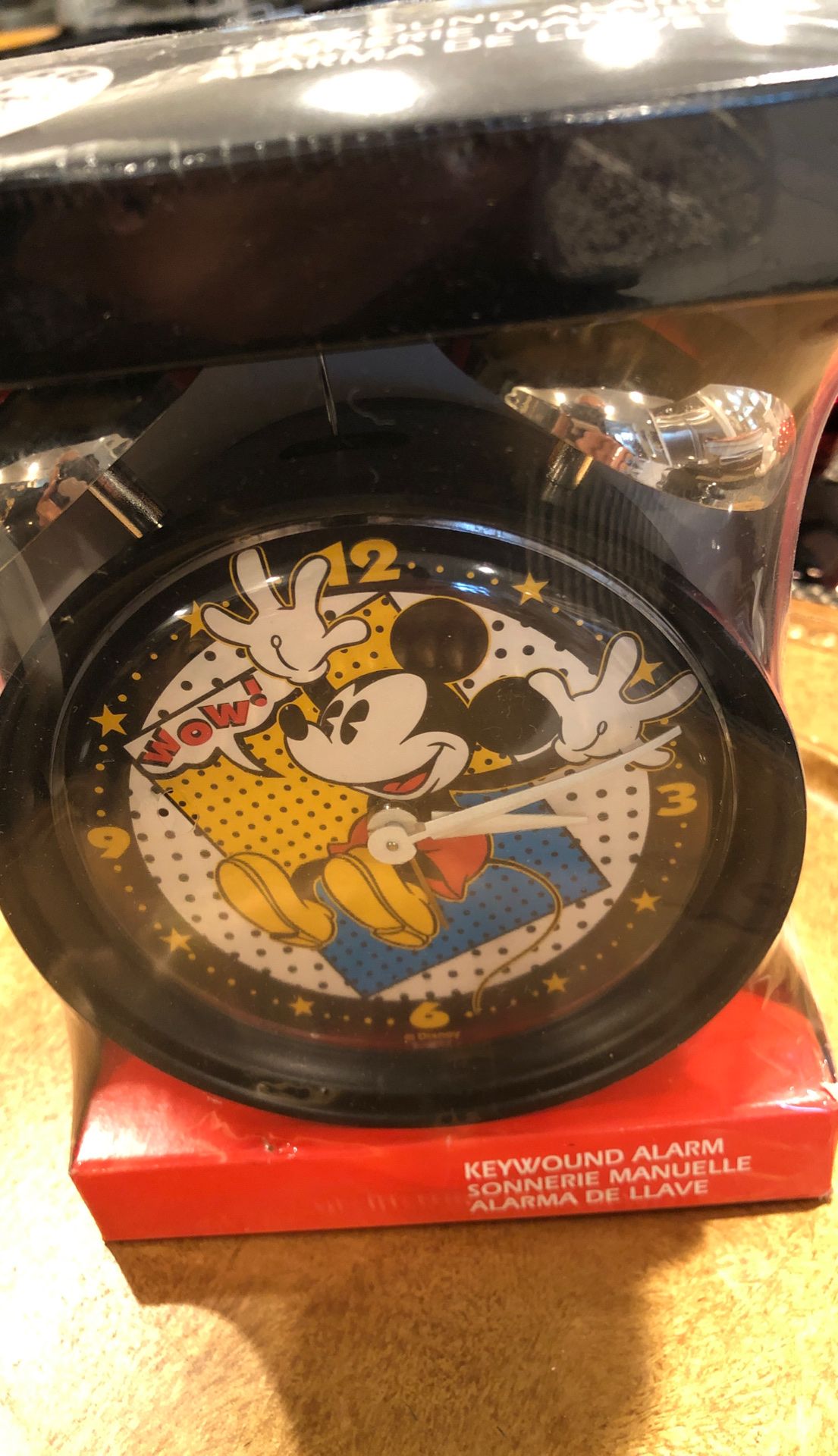 Vintage Mickey twin bell alarm clock