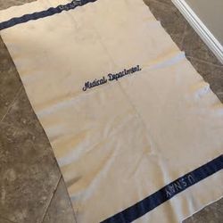 World War 2 US Navy Medical Department Wool Blanket 