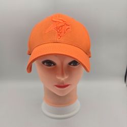 NFL Team Apparel Minnesota Vikings Orange Adjustable Hat