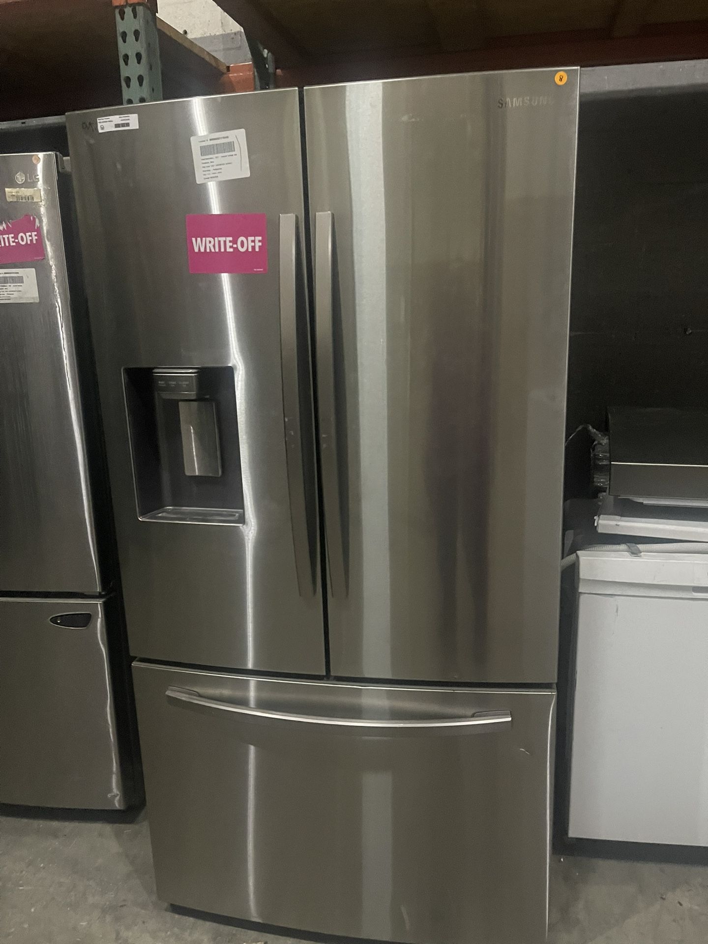 Cyber Sale!!! Refrigerator Samsung newer model French doors 36” inches wide nevera heladera frío