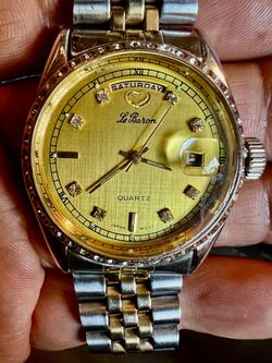 Le Baron Quartz Day-Date Watch