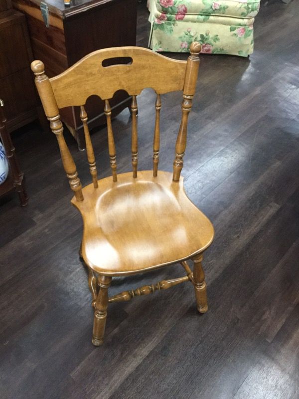 ETHAN ALLEN Heirloom Nutmeg Maple Concord Dining Side Chair 10-6002