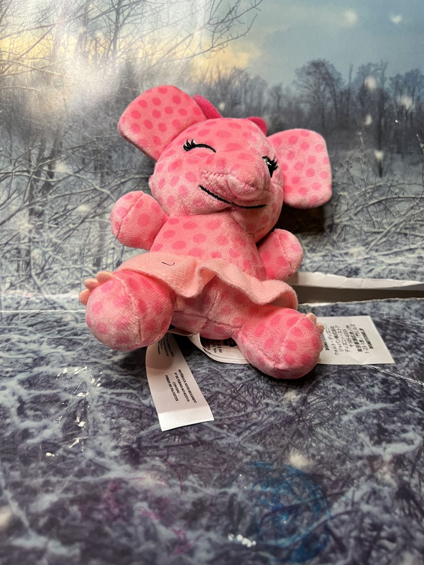 Disney Parks Adventures Winnie the Pooh Wishables Heffalump Pink Plush Stuffed a