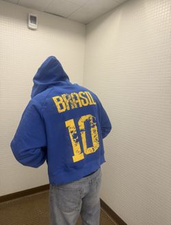 Heavyweight Zip Up Hoodie - Blue