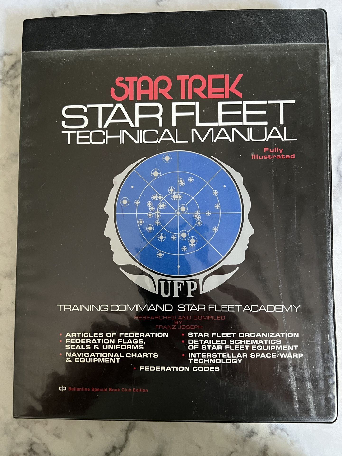 Rare 1975 Hardcover First Printing Star Trek Star Fleet Technical Manual