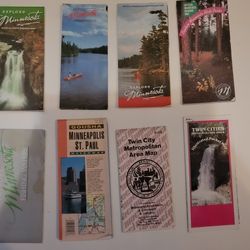 Lot of 8 Minnesota area maps