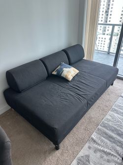 IKEA FLOTTEBO Sofa Bed / Daybed with Storage - Dark Grey