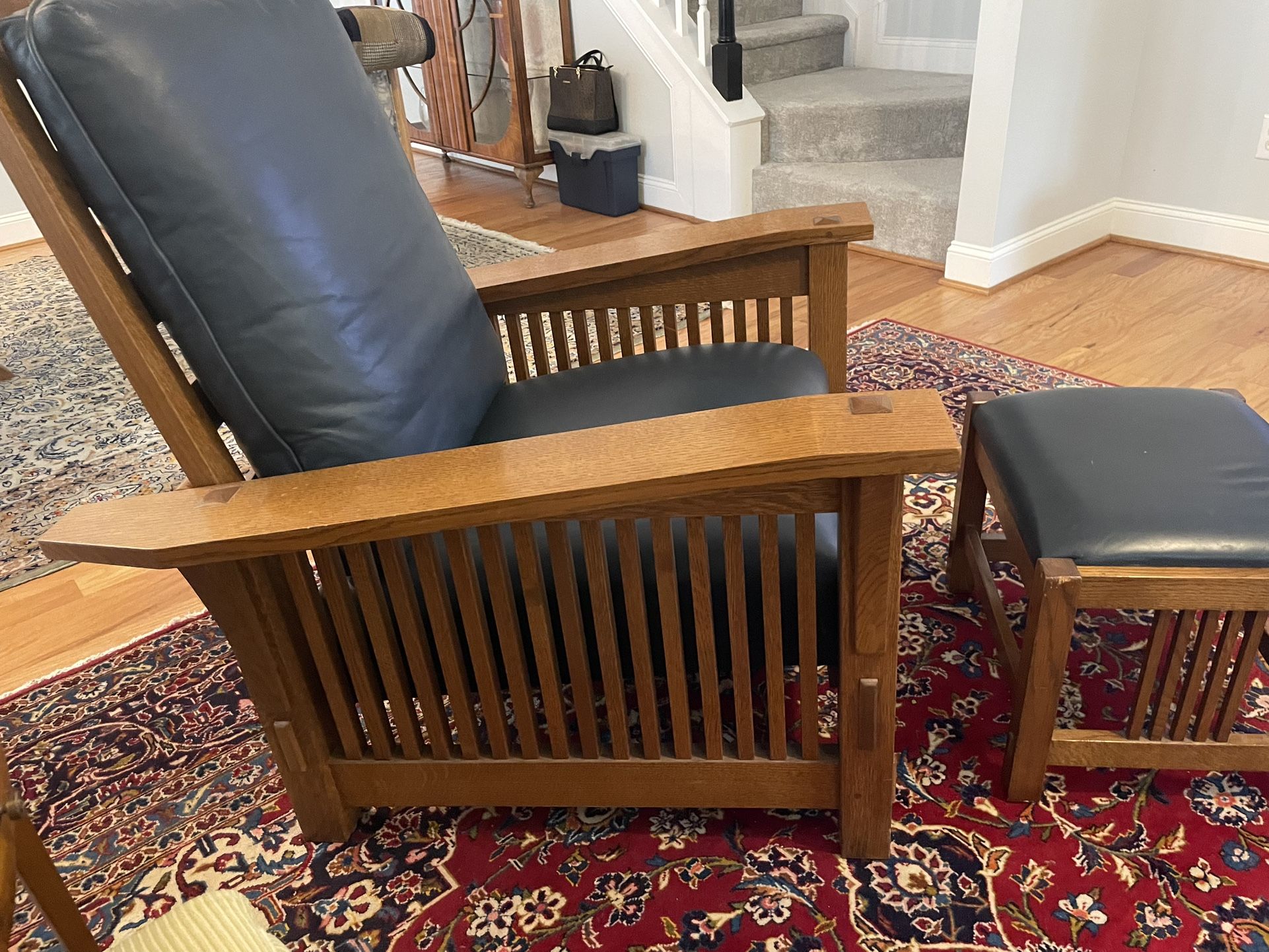 Stickley Morris Chair With Foot Stool