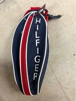 Tommy Hilfiger Classic Navy Red White Cosmetic Crossover Bag w/ Adjustable Strap