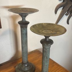 Heavy Pillar Candle Holders