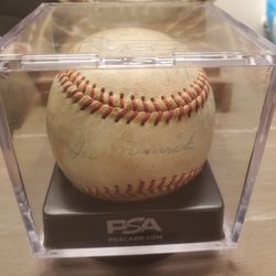 Joe Medwick And Yogi Berra Signed Baseball
