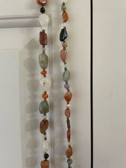 Beautiful 18” multi-gemstone necklace