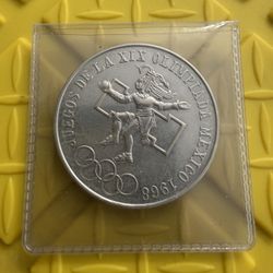 1968 Olympics Silver .52 Oz Of Silver 