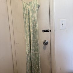 Zara maxi Slip dress, mint green S New