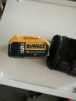 DEWALT BATTERY AND CHARGER