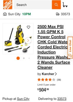 Kärcher K5 Power Control Pressure Washer with Accessories - BRAND NEW