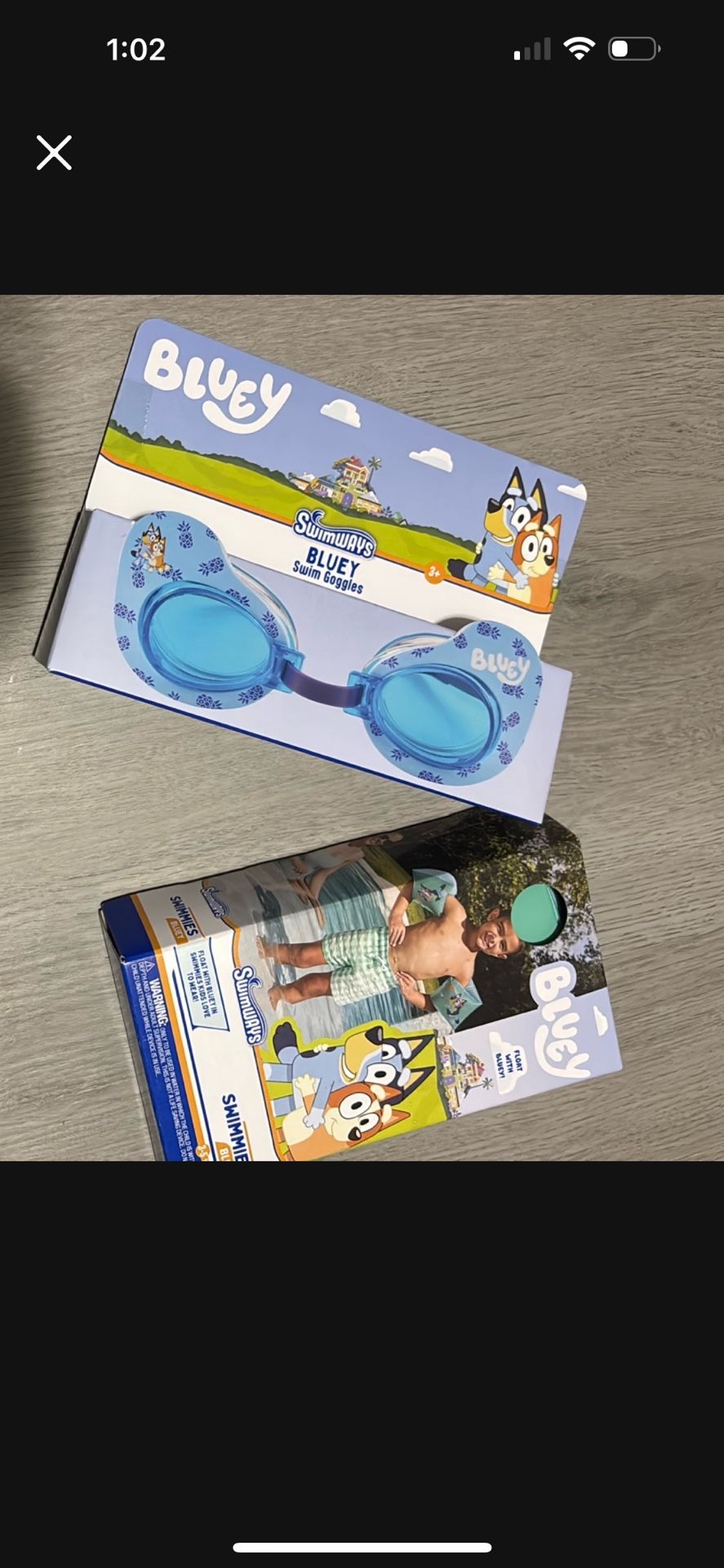 Bluey Goggles And Swimmies
