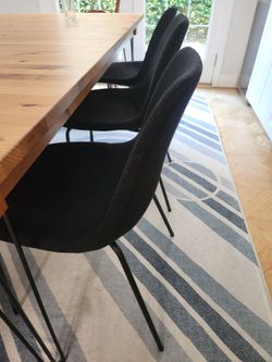 Modern Black Dining Chairs – $50 Each – 7 Available (Orig. $289 each)