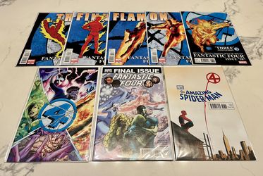 Fantastic Four 583, 584, 585, 586, 587x2, 588, Amazing Spider-Man 65 (4 No More)
