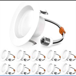 Sunco 10 Pack Retrofit LED Recessed Lighting 4 Inch