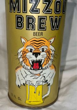 Vintage collectors edition of Mizzou Brew can