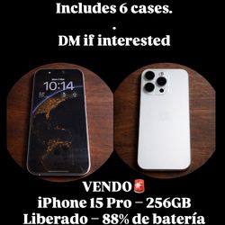 iPhone 15 Pro 256GB Unlocked Excellent Condition