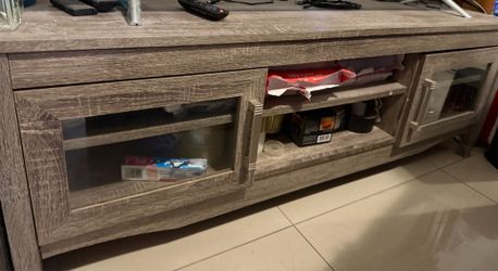 Wood TV stand