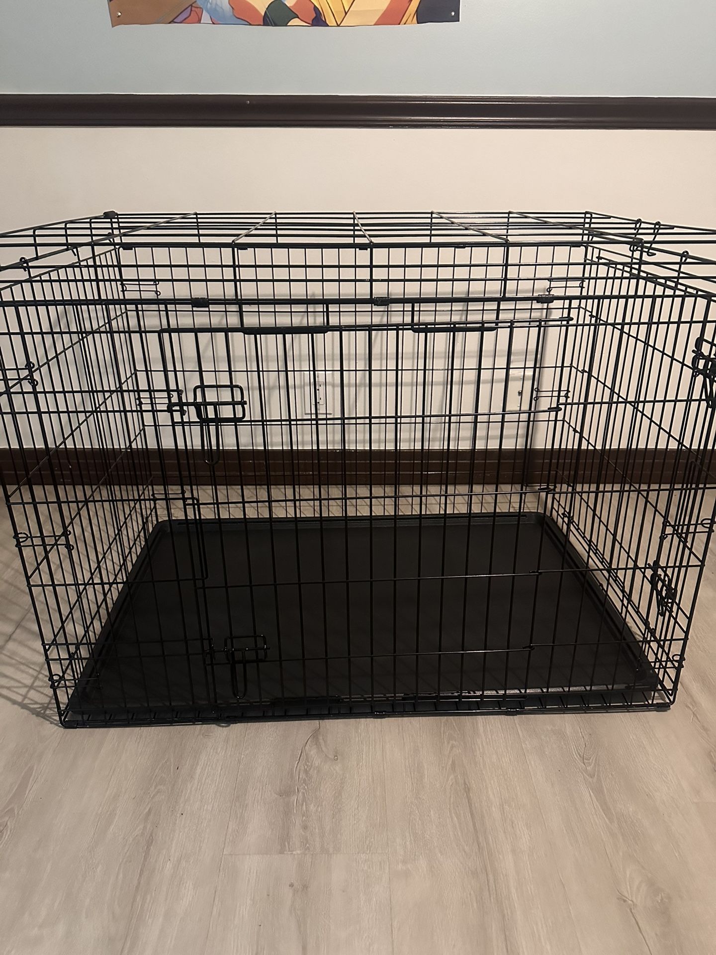XL collapsible Dog Cage 42” L × 28” W × 31” H
