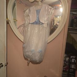 Beautiful Blue And White Girls Size8