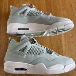 New Nike Air Jordan 4 Retro Abundance Seafoam Sail Women’s 12, Men’s 10.5