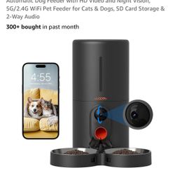 Auto Cat/dog Feeder For 2 With Camera