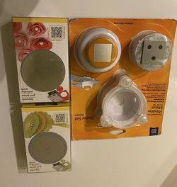 Fiskars ek tools window punch maker square scallop circle and Flower