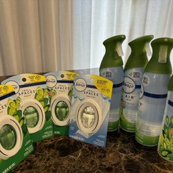 Lot of 8 Febreze Small Space & Air Effects Spray Refreshener   