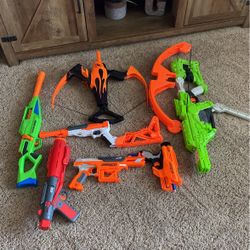 Variety Of Nerf Guns (8 Total) 