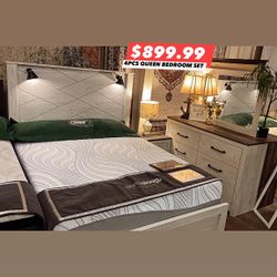 4PCS QUEEN BEDROOM SET ♥️ 