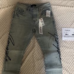 Purple jeans